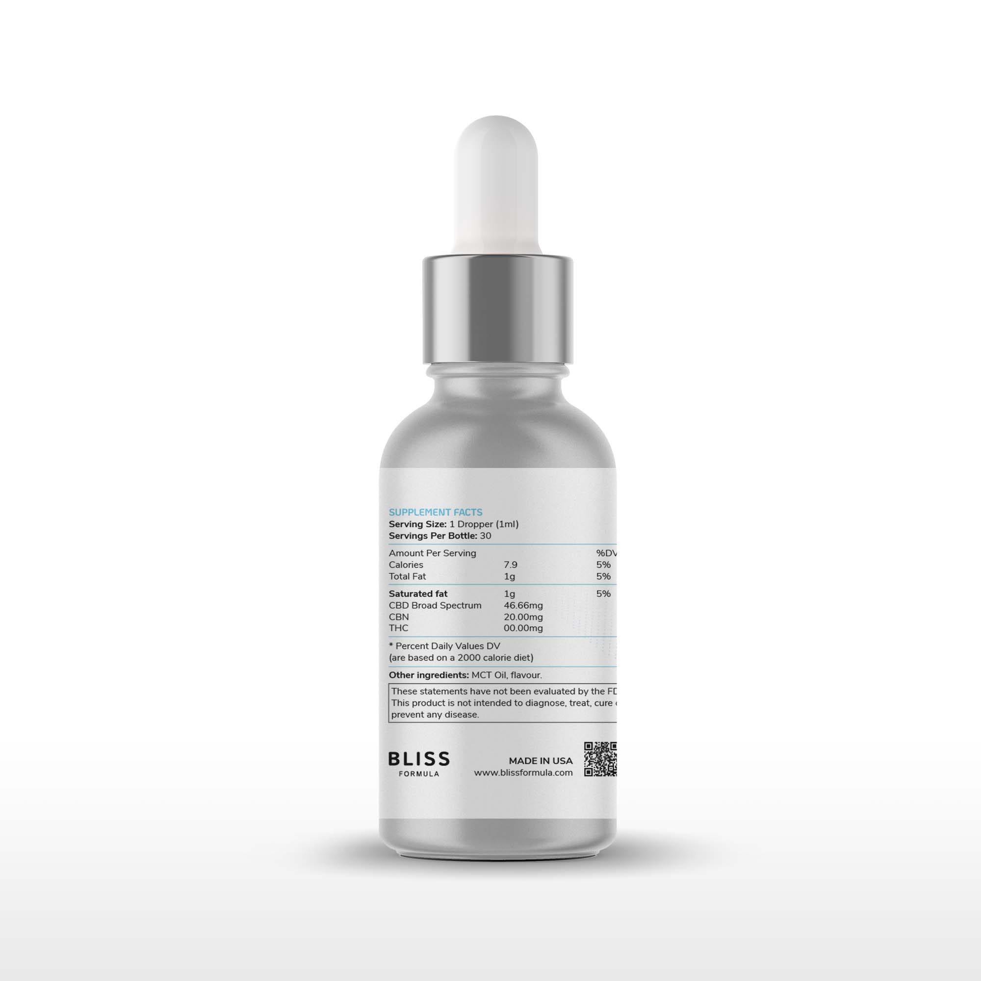 DREAMS® 30ml Tincture (1400mg Broad Spectrum CBD + 600mg CBN Isolate)