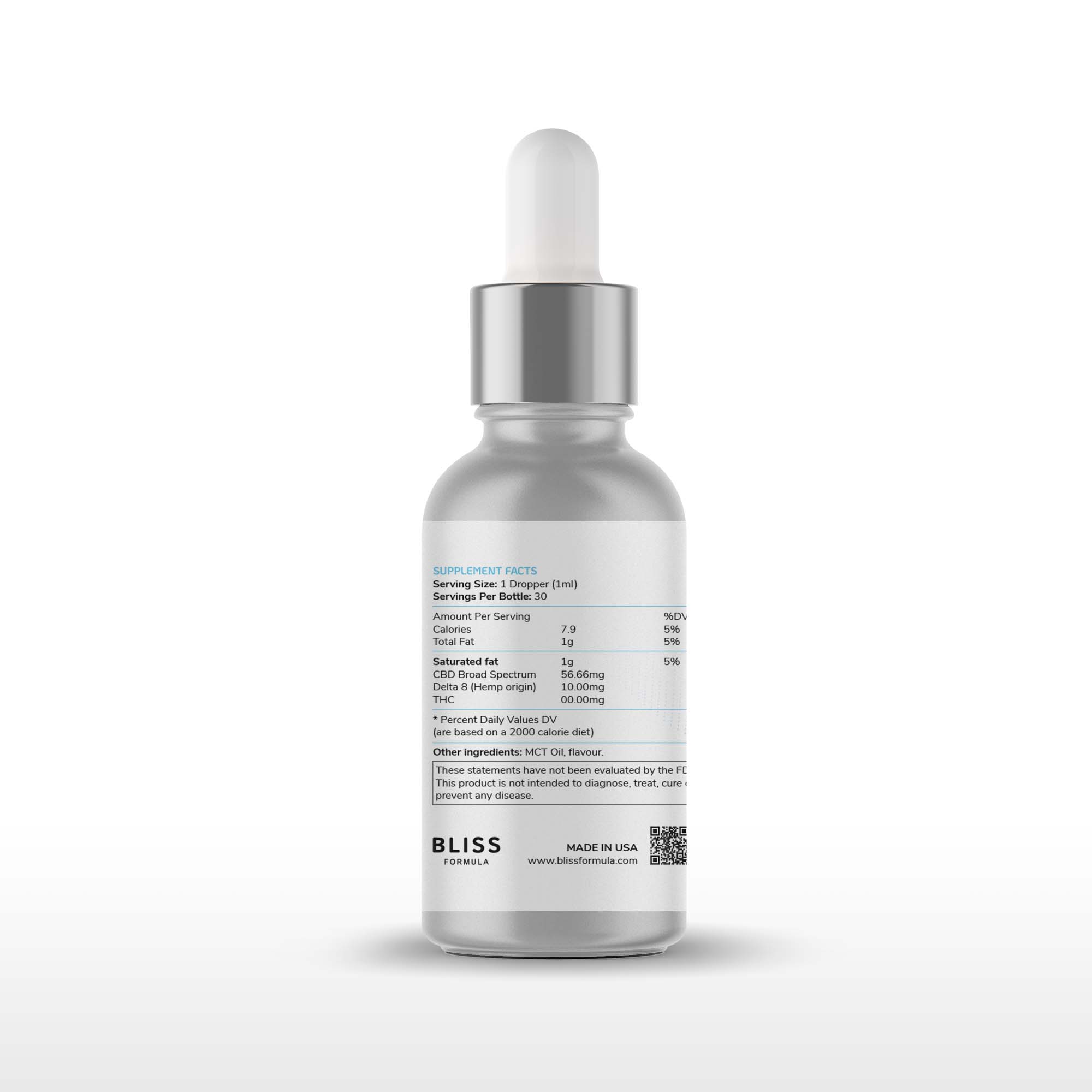 SUNSET® 30ml Tincture (1700mg Broad Spectrum CBD + 300mg Delta 8)